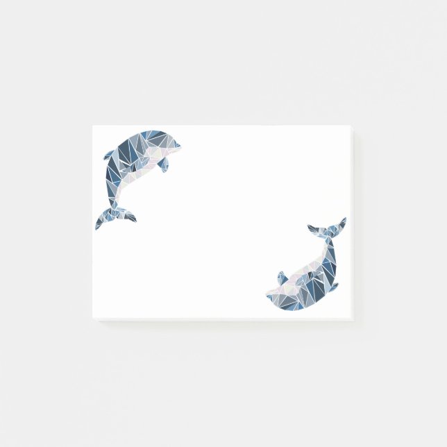 Post-it® Dauphin géométrique (Devant)