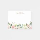 De la part de Pale Blush Pink Floral Botanical