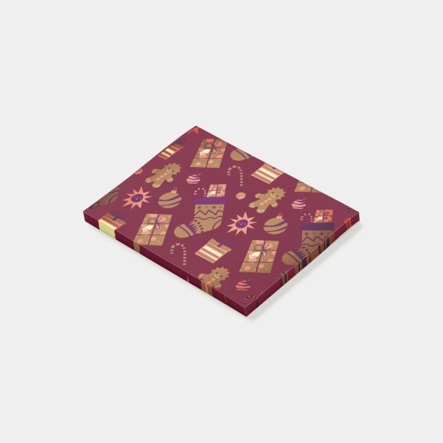 Post-it® Décor d'arbre de Noël - Vacances d'hiver (Incliné)