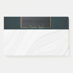 Post-it® Décor turquoise classique Elégant luxe géométrique