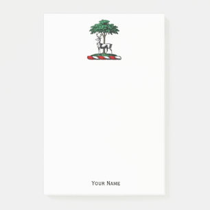 Post-it® Deer Stag par arbre Heraldic Crest Emblem