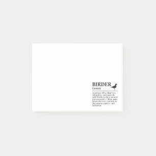 Post-it® Définition d'ornithologue - observateur d'oiseaux