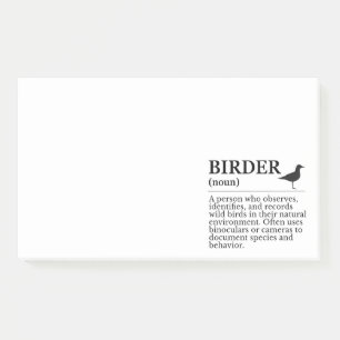 Post-it® Définition d'un ornithologue amateur - observateur