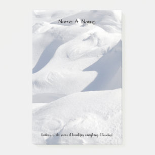 Post-it® Dégagement de neige et ombres photographiées