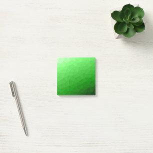Post-it® Dégradé vert clair de maille géométrique motif lum
