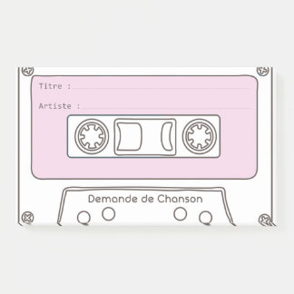 Post-it® Demande de Musique "Cassette"