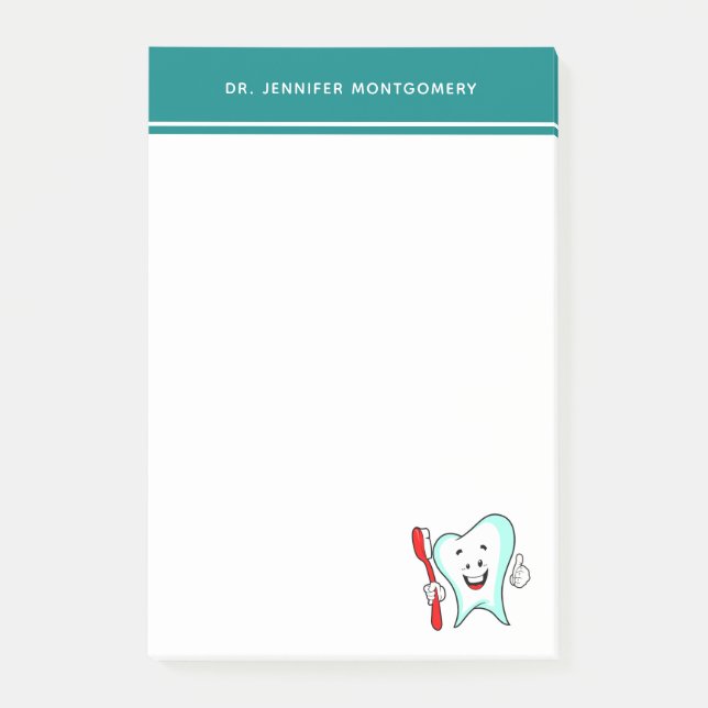 Post-it® Dental Care Happy Tooth (Devant)