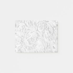 Post-it® Dentelle blanche tombante