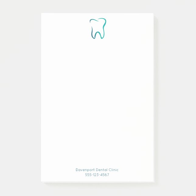 Post-it® Dentistère dentaire Image Médicale (Devant)