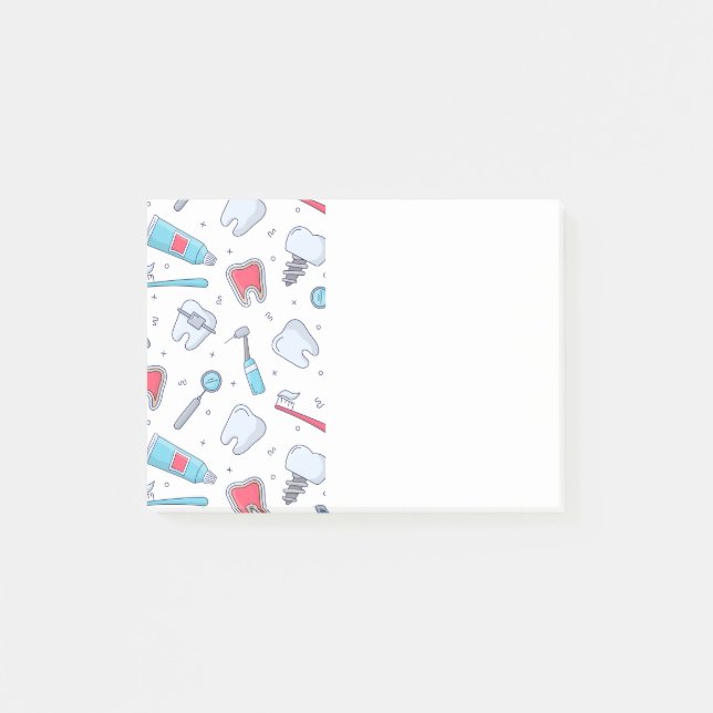Post-it® Dents et outils Motif dentaire (Devant)