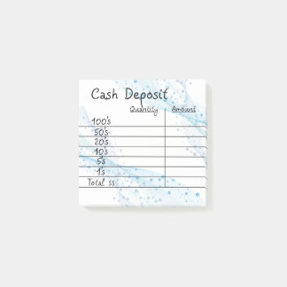 Post-it® Dépôt en espèces