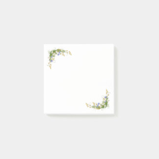 Post-it® Des Notes Simples Et Fleurs