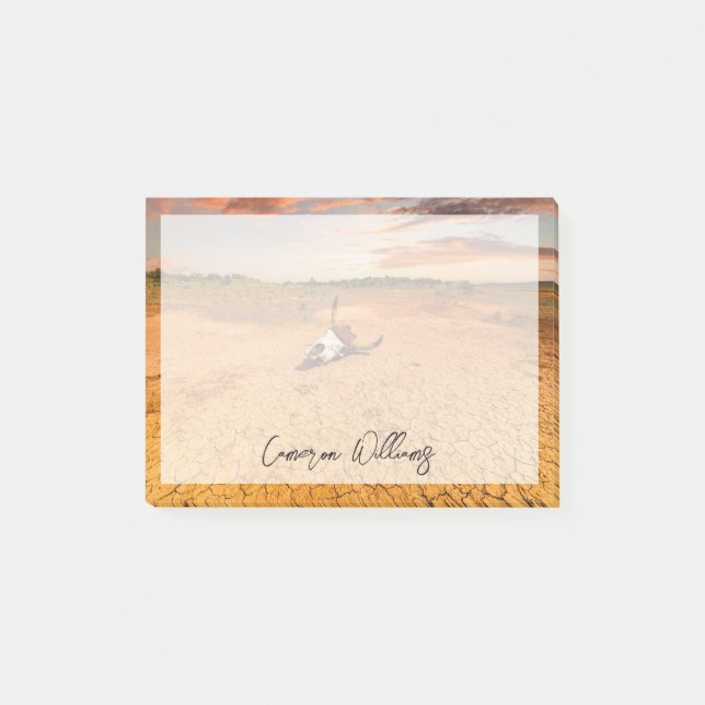 Post-it® Deserts | Desert with Cow Skull (Devant)