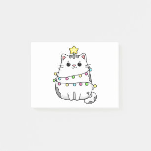 Post-it® Design de Noël de chat mignon