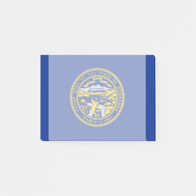 Post-it® Design du drapeau de l'État du Nebraska (Devant)