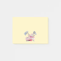 Design en aquarelle Tomahawk marteau et fleurs