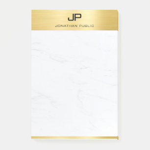 Post-it® Design minimaliste moderne créatif Marbre d'or Chi