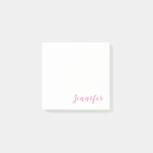 Post-it® Design minimaliste moderne professionnel chic rose