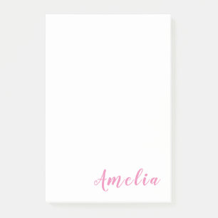 Post-it® Design minimaliste moderne professionnel chic rose