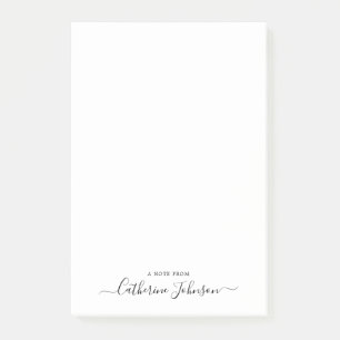Post-it® Design Moderne Calligraphie De Script De Fille Not