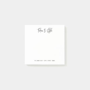 Post-it® Design moderne Script personnalisé Post-it Notes