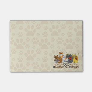 Post-it® Désordre obsédant de chat d'OCD