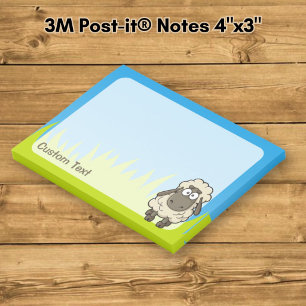 Post-it® Dessin animé de mouton beige
