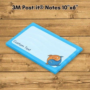 Post-it® Dessin animé de poissons Yin Yang
