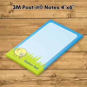 Post-it® Dessin animé d'oiseau jaune