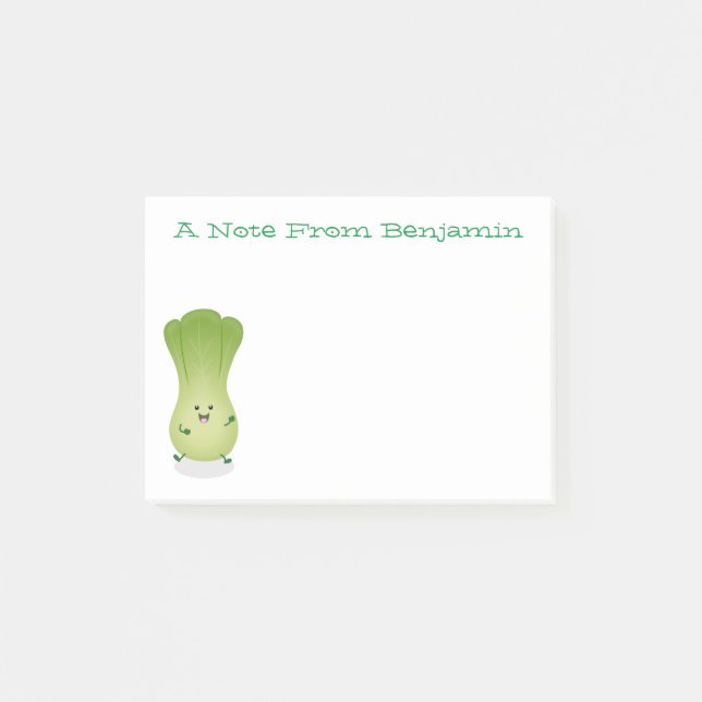 Post-it® dessin animé mignon de bok choy (Devant)