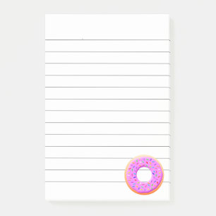 Post-it® Dessin de beignet mignon avec des pépites