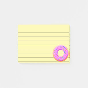 Post-it® Dessin de beignet mignon avec pépites