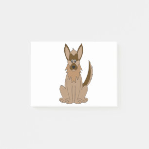 Post-it® Dessin de chien Extraordinaire berger allemand