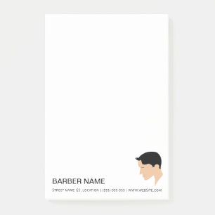 Post-it® Dessin de coiffure masculine classique sur mesure 