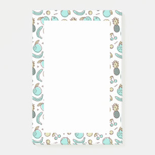 Post-it® Dessin de la ligne d'été du Motif de fruits mignon