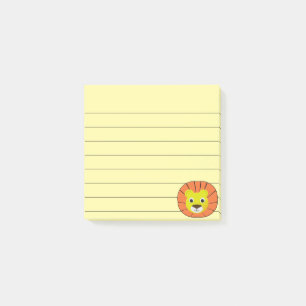 Post-it® Dessin de lion mignon 3x3
