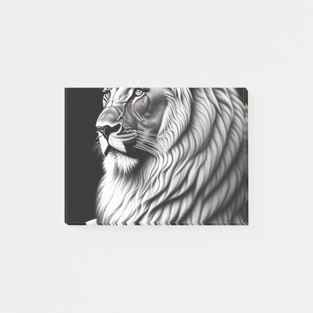 Post-it® Dessin de lion peinture (Devant)