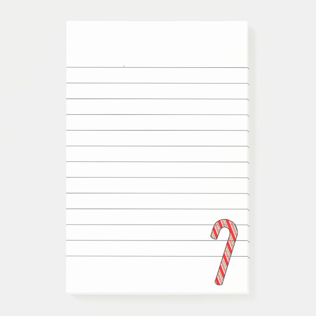 Post-it® Dessin de Noël de sucre de canne (Devant)