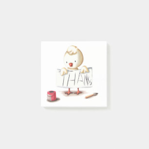 Post-it® Dessin de poulet merci notes