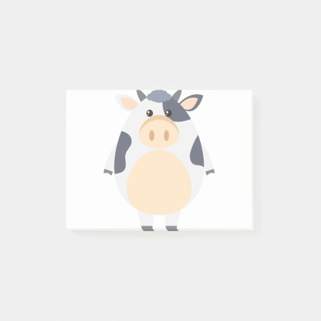Post-it® Dessin de vache coute (Devant)