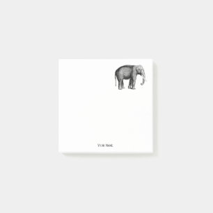 Post-it® Dessin d'éléphant vintage