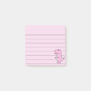 Post-it® Dessin Dinosaure Rose Liné 3x3