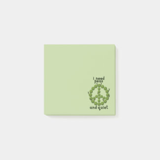Post-it® Dessin drôle de paix et de calme avec des petits p