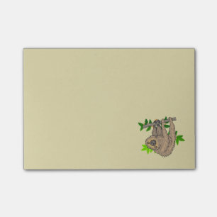 Post-it® Dessin d'une fentes penchée à l'envers