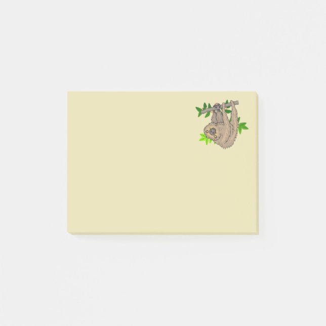 Post-it® Dessin d'une fentes penchée à l'envers (Devant)
