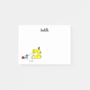 Post-it® Dessin humoristique de la machine à coudre