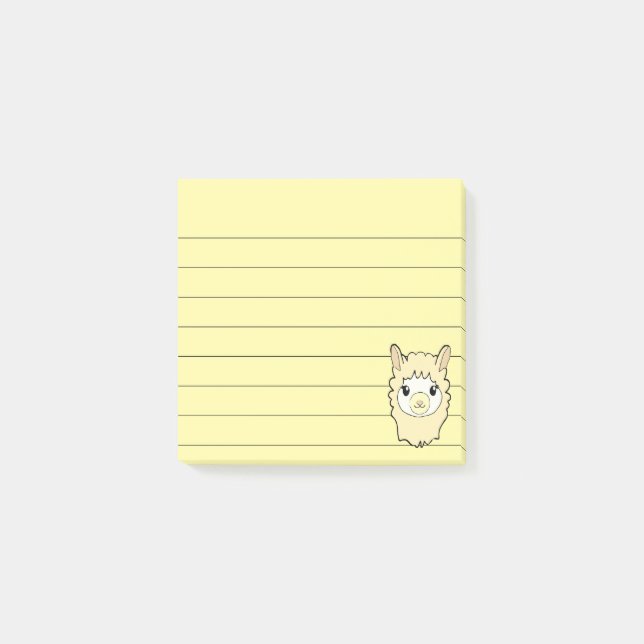 Post-it® Dessin Llama Cute 3x3 (Devant)