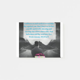 Post-it® Deutéronomie 30:19 KJV