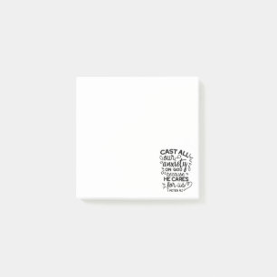 Post-it® Déversez Toute Votre Anxiété – 1 Pierre 5:7 Verset