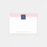 Diamants roses Motif et monogramme de marine